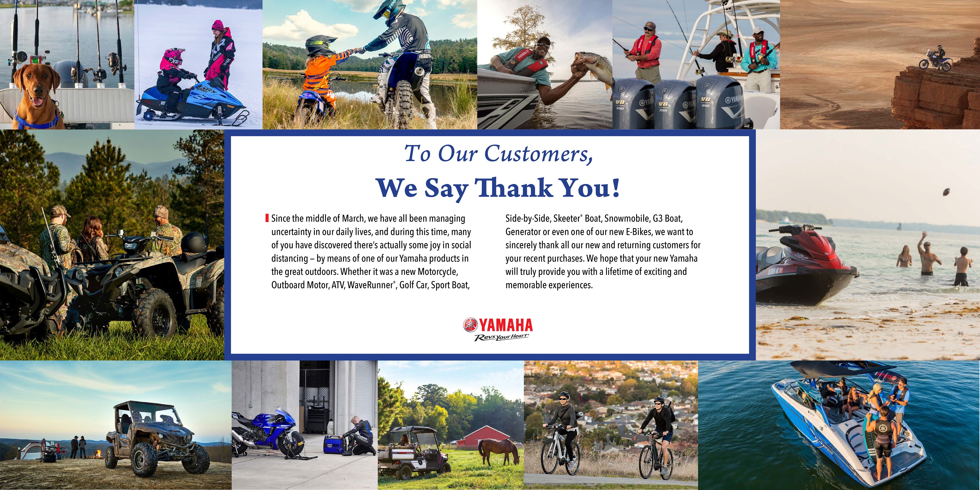 Yamaha says Thank You!